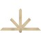 Ekena Millwork Kennewick Rough Sawn Timber Gable Bracket, Douglas Fir, 60"W x 32"H x 4"D x 4"F, 13/12 Pitch GBW060X32X0404KEN00RDF - alternate 1